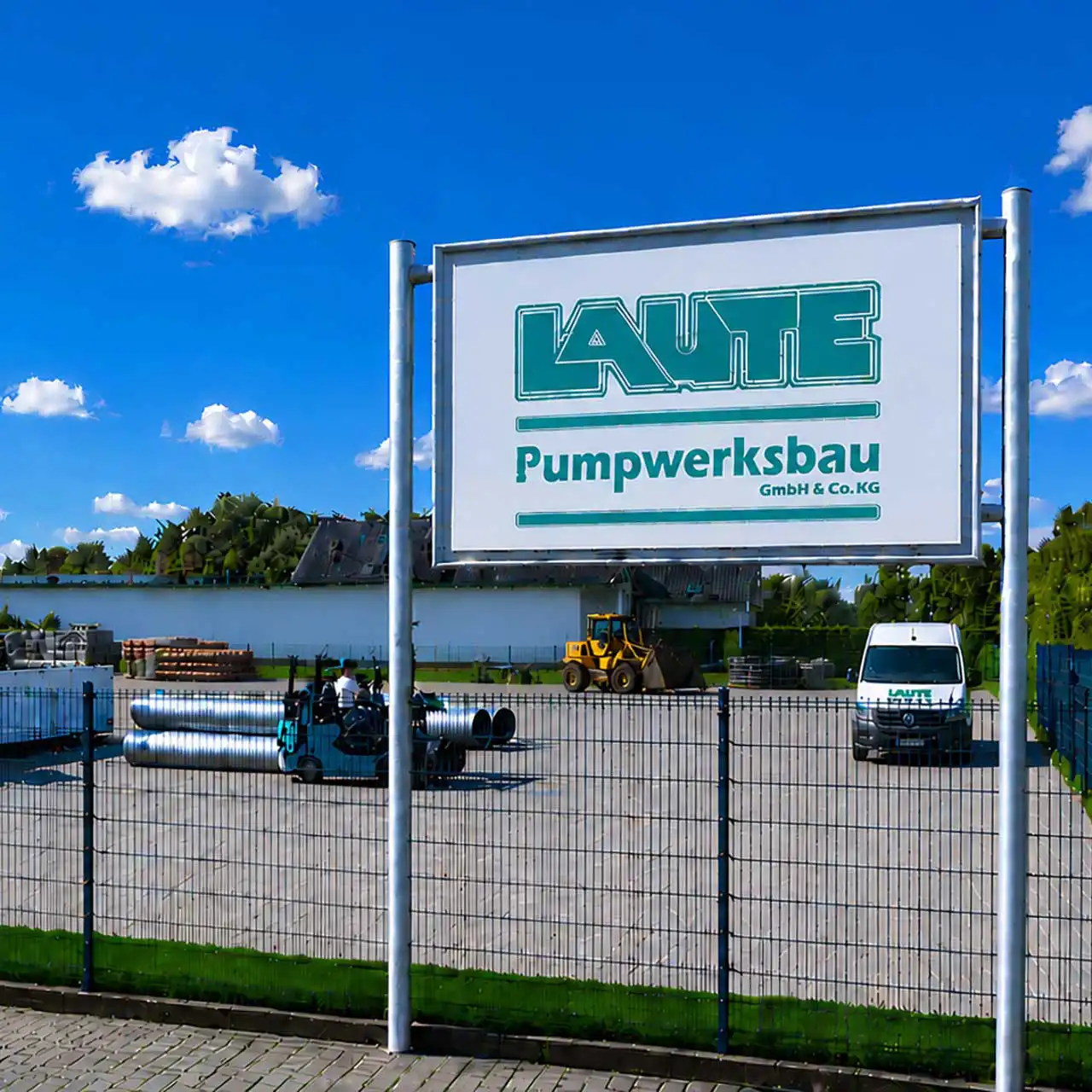 Laute Pumpwerksbau GmbH & Co. KG - Ihr deutschlandweit tätiger Pumpenspezialist aus der Altmark - Zufahrt Firmengelaende